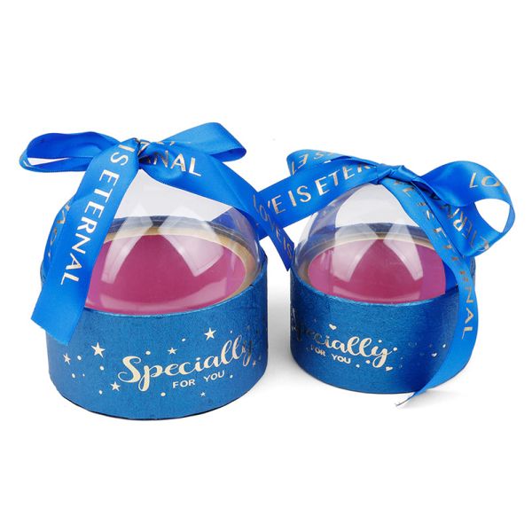 Caixa de embalagem de presentes de chocolate doce de Natal com janela de PVC Melhora a visibilidade do produto