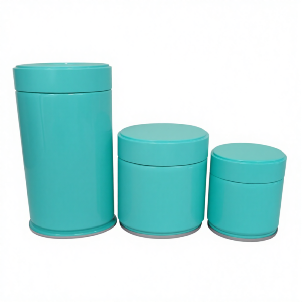 Food Grade Tin Can Multiple Colors Matcha Powder Tin for Candy Cookie Packaging