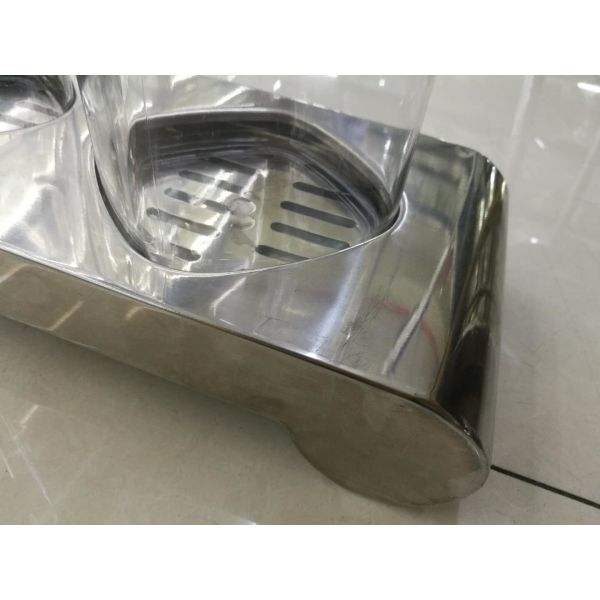 стойка нержавеющей стали 3-Холдер для квадратной бутылки сока ПК, поставок шведского стола ресторана