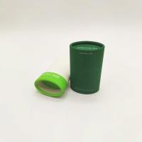 O cartão branco do recipiente oval feito sob encomenda da vara de desodorizante 2oz levanta o tubo de papel