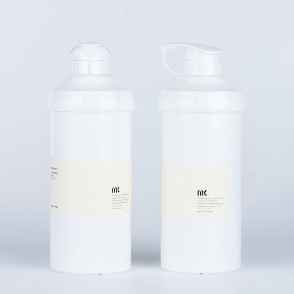 PP Material 16oz 500ml Round Shape Plastic Lotion Pump Bottle for Big Airless Bottle