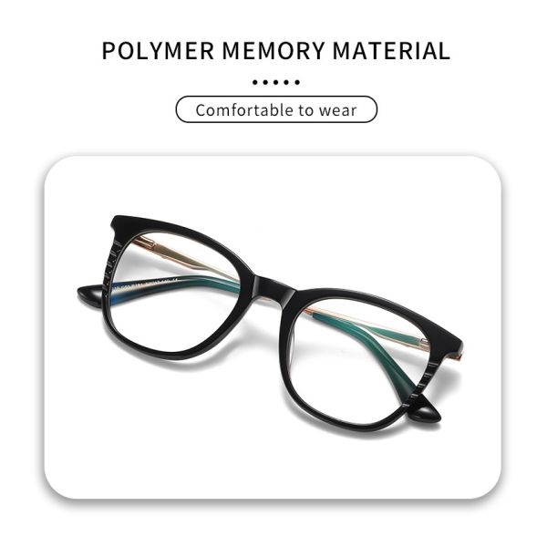 Handmade стекла металла ацетата обрамляют свет Unisex квадрата анти- голубой