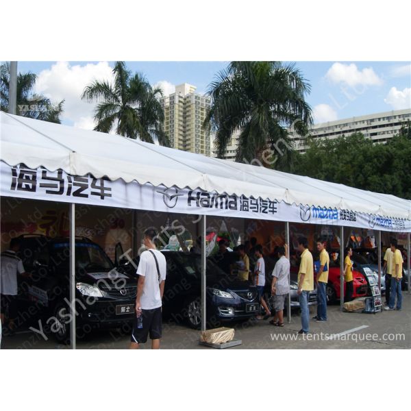 6x42M Outdoor UV Resistant Hard Pressed Extruded Aluminum Car Exhibition Tent