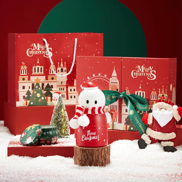 Custom Crafted Thermal Flasks With Direct Sip For Christmas Gift Decoration
