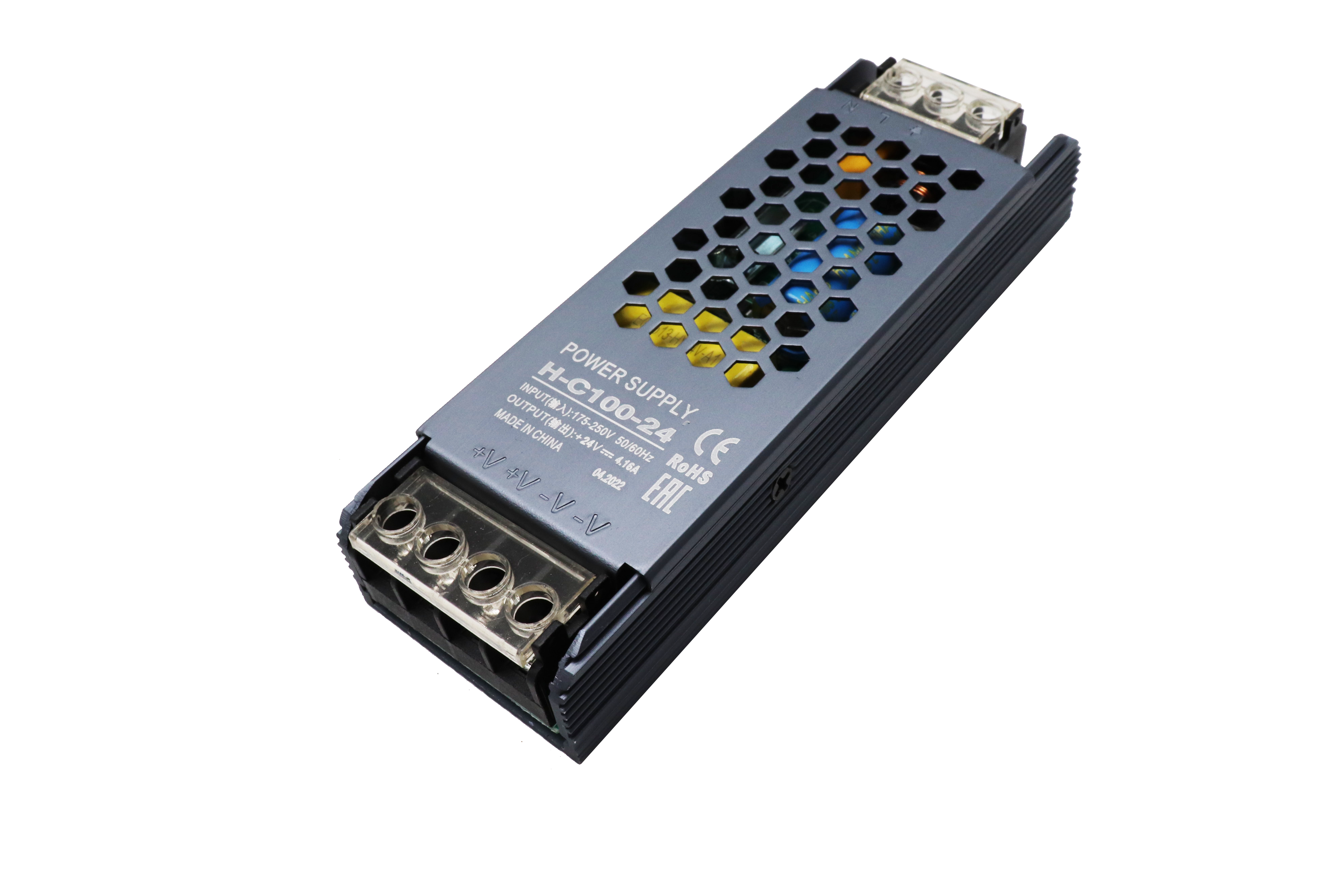 High Efficiency Led Power Driver 200w 24v Aluminum Slim Housing