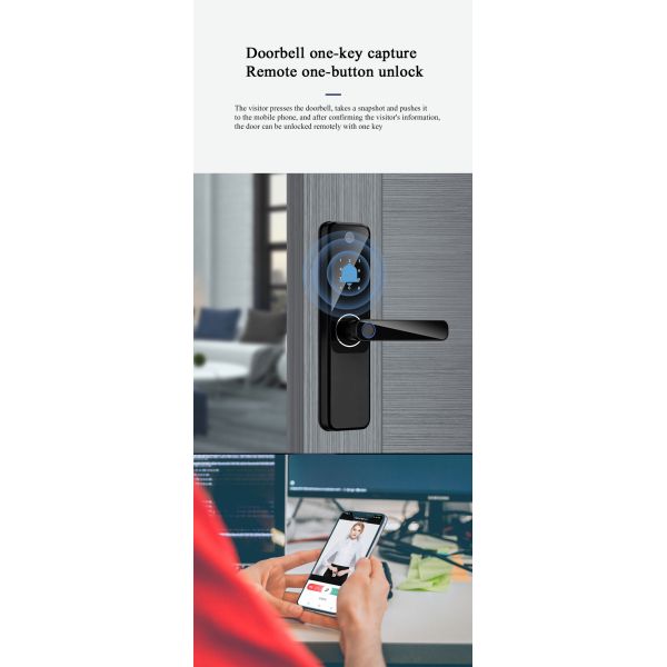 Сливер электронный дверной замок отпечаток пальца дверной замок CE RoHS одобрение