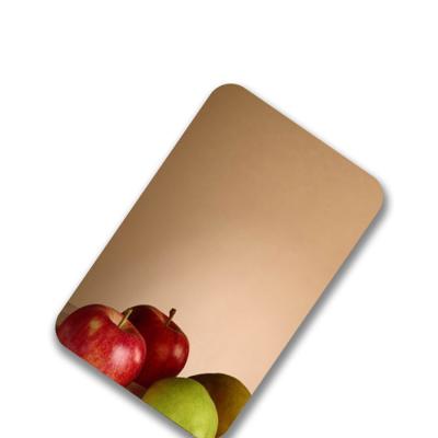 Hot Rolled Waterproof Golden Mirror SS Sheet , 436L Stainless Steel Sheet Rose Gold