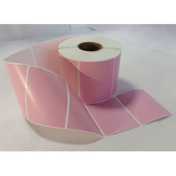 Pink Thermal Printer Roll Sticker Paper Logistics Transportation Printing Label