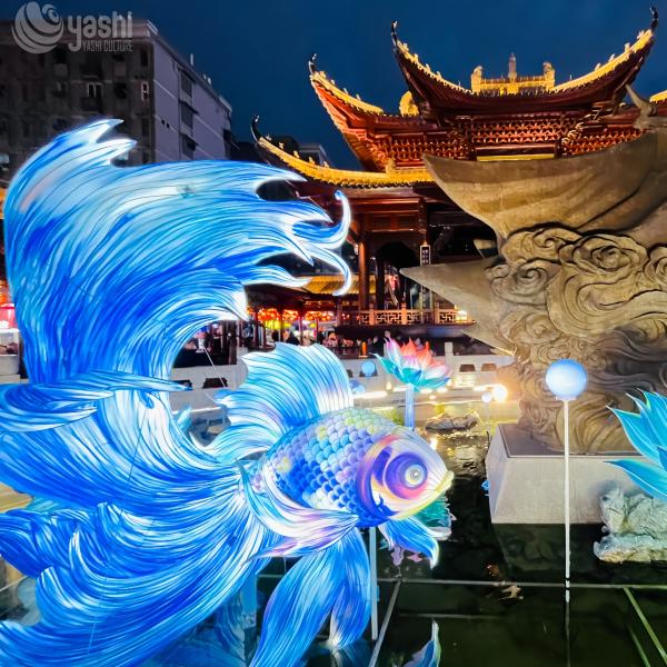 Vivid Fish Chinese Animal Lanterns Traditional Festival New Year Lantern