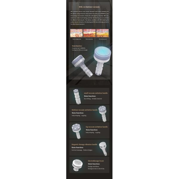 Машина 6 кавитации вакуума RF в 1 коже 40K затягивая формирующ оборудование красоты