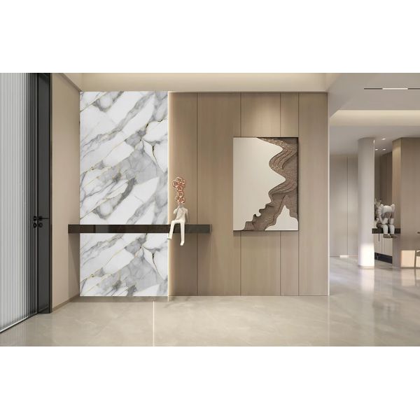 Heat Resistant Surface Covering Decorative Wall Film With UV Surface
