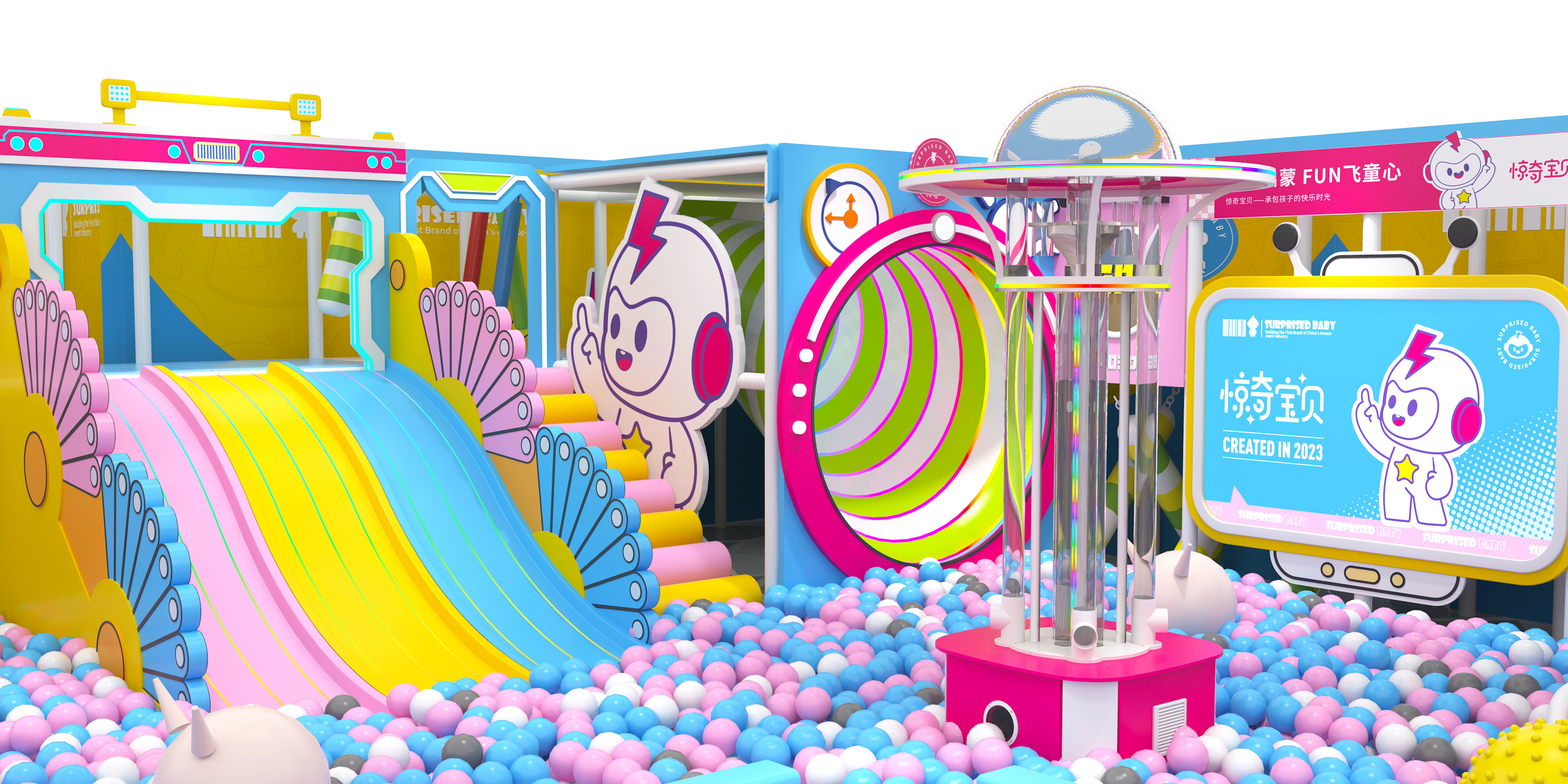 Multi-Level Indoor Soft Play Castle | Commercial Luxury Toddler Playground for Mall & FEC