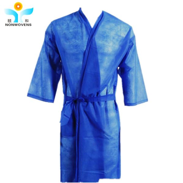 100% Vigin Disposable Kimono Robe 140*110cm Polypropylene Comfortable
