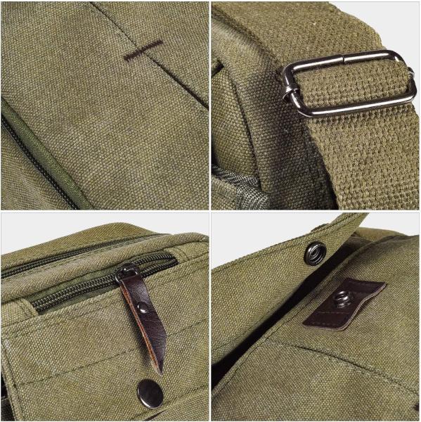 Outdoor ornaments Canvas Storage Bag, Men'S Canvas Small Messenger Bag Casual Shoulder Bag Chest Bag Travel Carry Bag