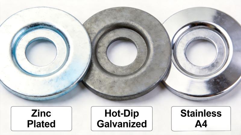 Fender Washers DIN 9021 Large OD Flat Washers M4 M30 Galvanized Steel Zinc Plated