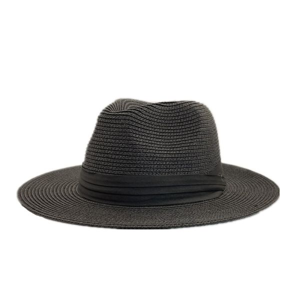 Sun Protection Beach Hat Panama Straw Material Adult Size 56-58cm Ideal for Men and Women