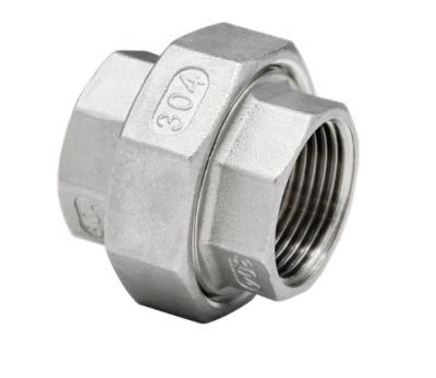 Casting 316 1 Inch Stainless Steel Union Acid Pickling NPT Threaded Union