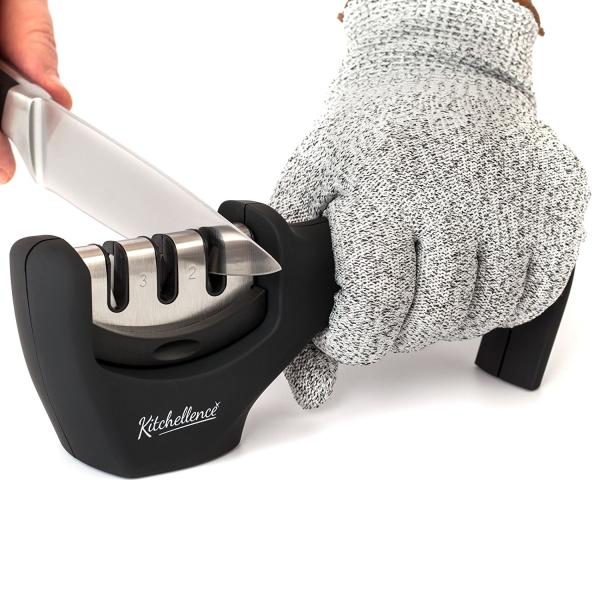 ABS Diamond Kitchen Knife Sharpener 3 Stage Knife Sharpening Tool