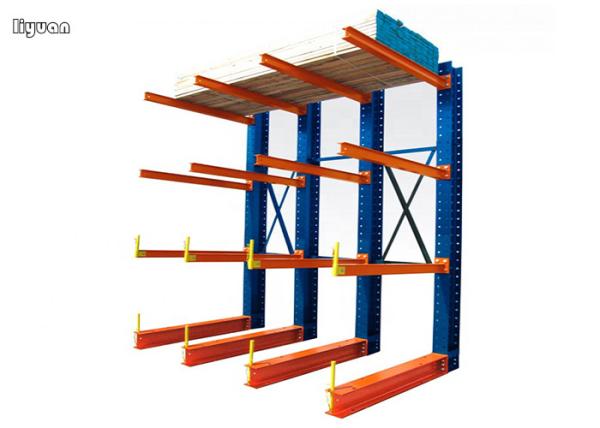 Structural Cantilever Rack Customized Dimension Galvanized Spray Painting Finish