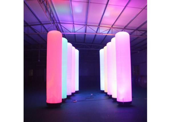 Customized Inflatable Led Light For Activity Decoration , Advertising Inflatable Pillar