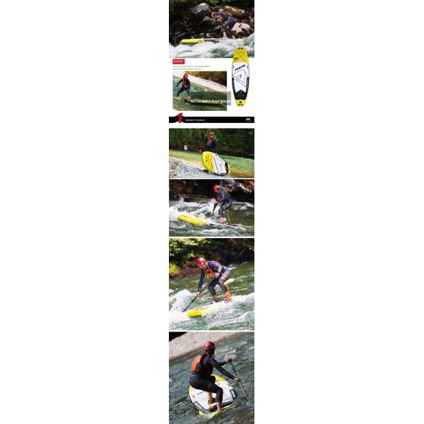 Yellow 18 PSI 289*84*15cm Racing Stand Up Paddle Board