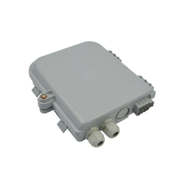 Wall Mounted Fiber Optic Distribution Box Plastic 8 Port For Cassette Splitter