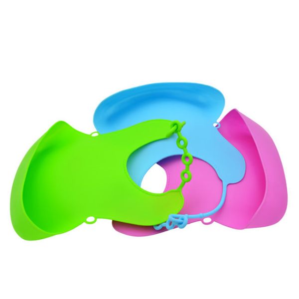 Soft TPE Baby Waterproof Feeding Bibs , Cute Baby Girl Bibs Washable Safe