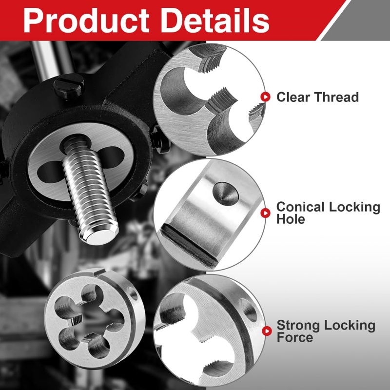 Premium HSS M12 x 1.0 Tap and Round Die | 6H Tolerance Precision Threading Solution