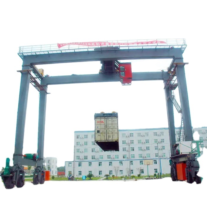 Customizable RTG Rubber Tyred Gantry Crane 20-50 Ton Container Port Crane
