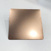 Folha de metal decorativa de aço inoxidável jateado de 2 mm de espessura Borda de moinho