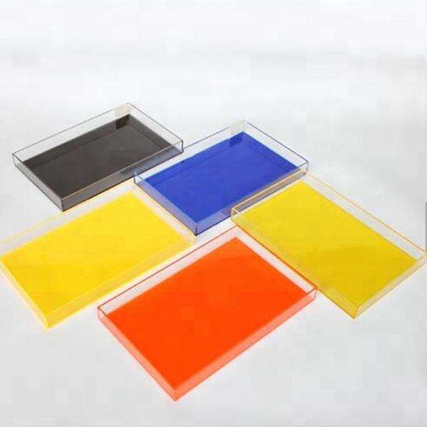 Plexiglass Acrylic Tray Display Clear Case Dessert Cake Box Custom Eco - Friendly