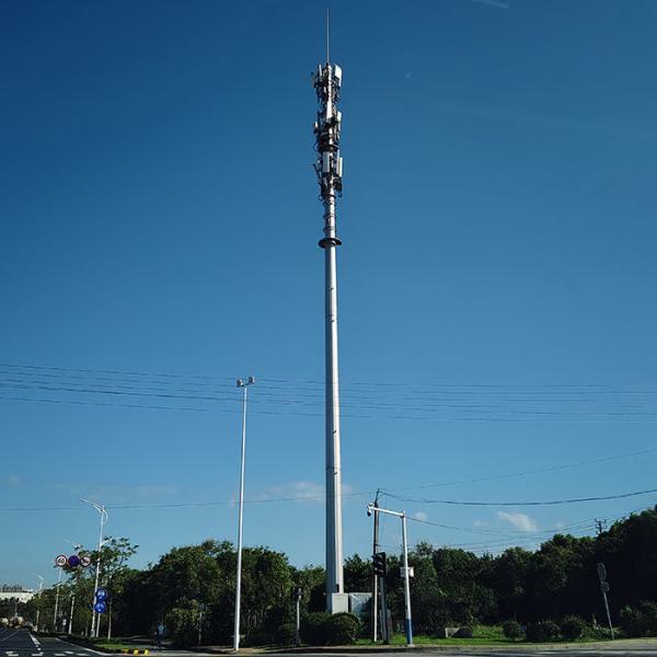 100FT 120FT Telecom Poles Telecommunication Post made by ASTM A572 GR65 Steel