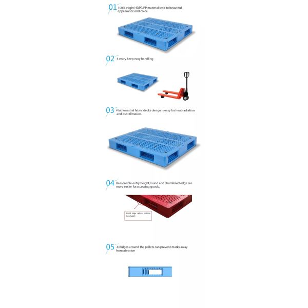 Factory cheap price plastic pallet large dimension long-working life plastic pallet