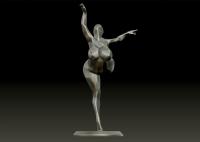 Décoration contemporaine Art en bronze Gracieuse sculpture de ballerine