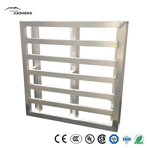 Flat Stackable Metal Pallets 4 Way Steel Iron Pallet in warehouses