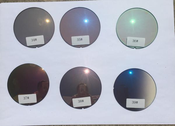 Mirror Coating Prescription Sunglass Lenses 70MM Diameter 1.499 Index