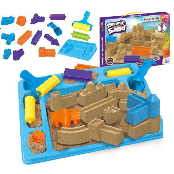 New Design 1000g Non-toxic Soft Magic Castle Mould Kit DIY Building Dynamic Sand