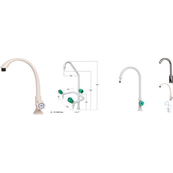 Mail Packing Laboratory Three Ways Swan Neck Water Faucet for Lab Table Lab Equipment