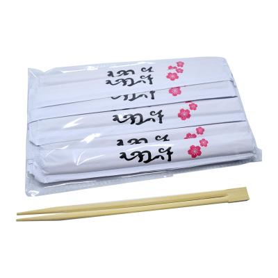 Eco feito sob encomenda imprimiu o gêmeo Compostable carbonizado descartável Logo Bamboo Chopstick