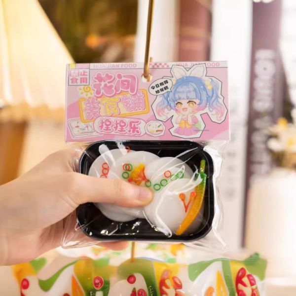 Juguetes de compresión creativos Comida Frutas Enjuague Presión de liberación de rebote rápido