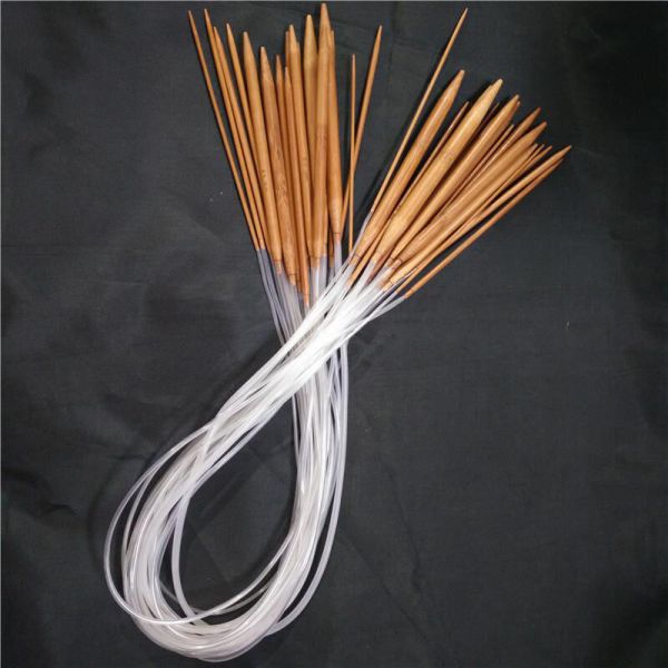 Набор трикотажных игл, карбонизированные бамбуковые трикотажные иглы для ручной творческой DIY