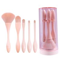 Ferramenta cosmética 155*65*35mm da beleza da escova lisa da fundação do pó da cabeça do cabelo mini