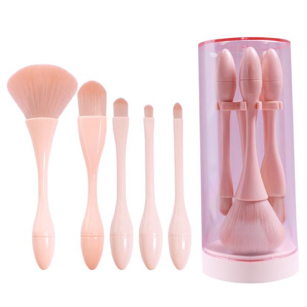Ferramenta cosmética 155*65*35mm da beleza da escova lisa da fundação do pó da cabeça do cabelo mini