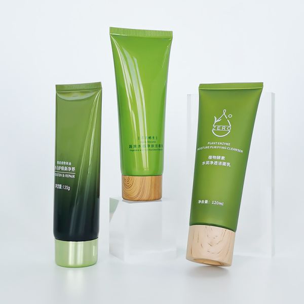 PE/HDPE/LDPE/100% Sugarcane/ 100% Wheat StrawMaterial Green Soft Plastic Tube for Cosmetics 50ml 60ml 80ml 100ml 150ml 200ml