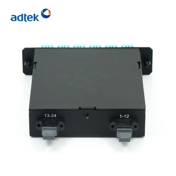 MTP / MPO LGX Fiber Optic Cassettes 12 Ports 24 Fibers OM3