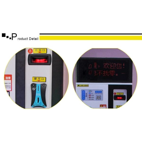 Игровой автомат машины обменом Атм монетки игрового центра/торгового автомата знака внимания монетки