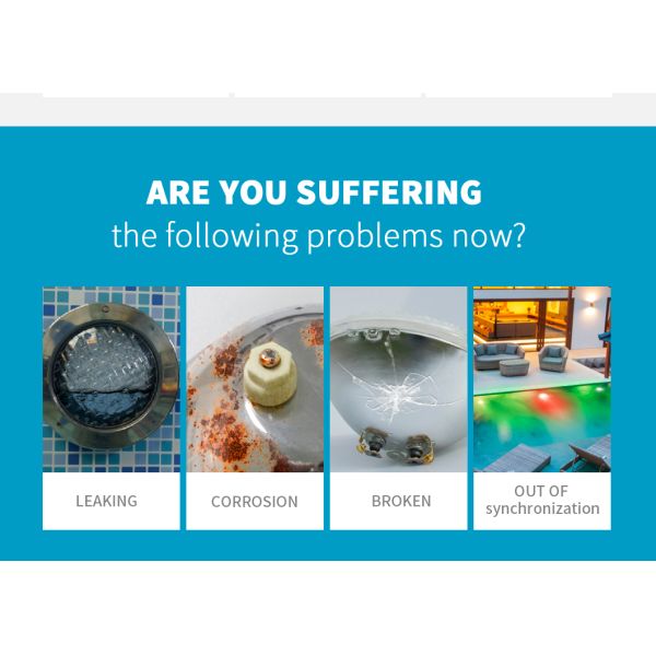 бассейн нержавеющей стали 18W RGBW освещает AC12V IP68 водоустойчивое 1560ma