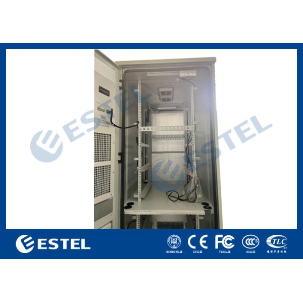 42U IP55 Антикоррозионный шкаф для наружного оборудования с верхним и нижним отсеком