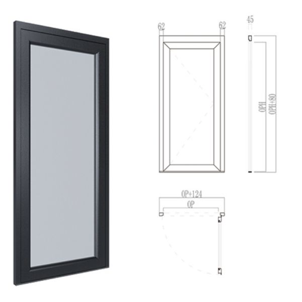 Hand Pulled Door Manual Opening / Automatic Closing For Mechanical Safety
