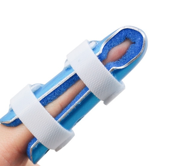Aluminum Finger Splint Adjustable Support for Fractures Sprains Mallet Finger